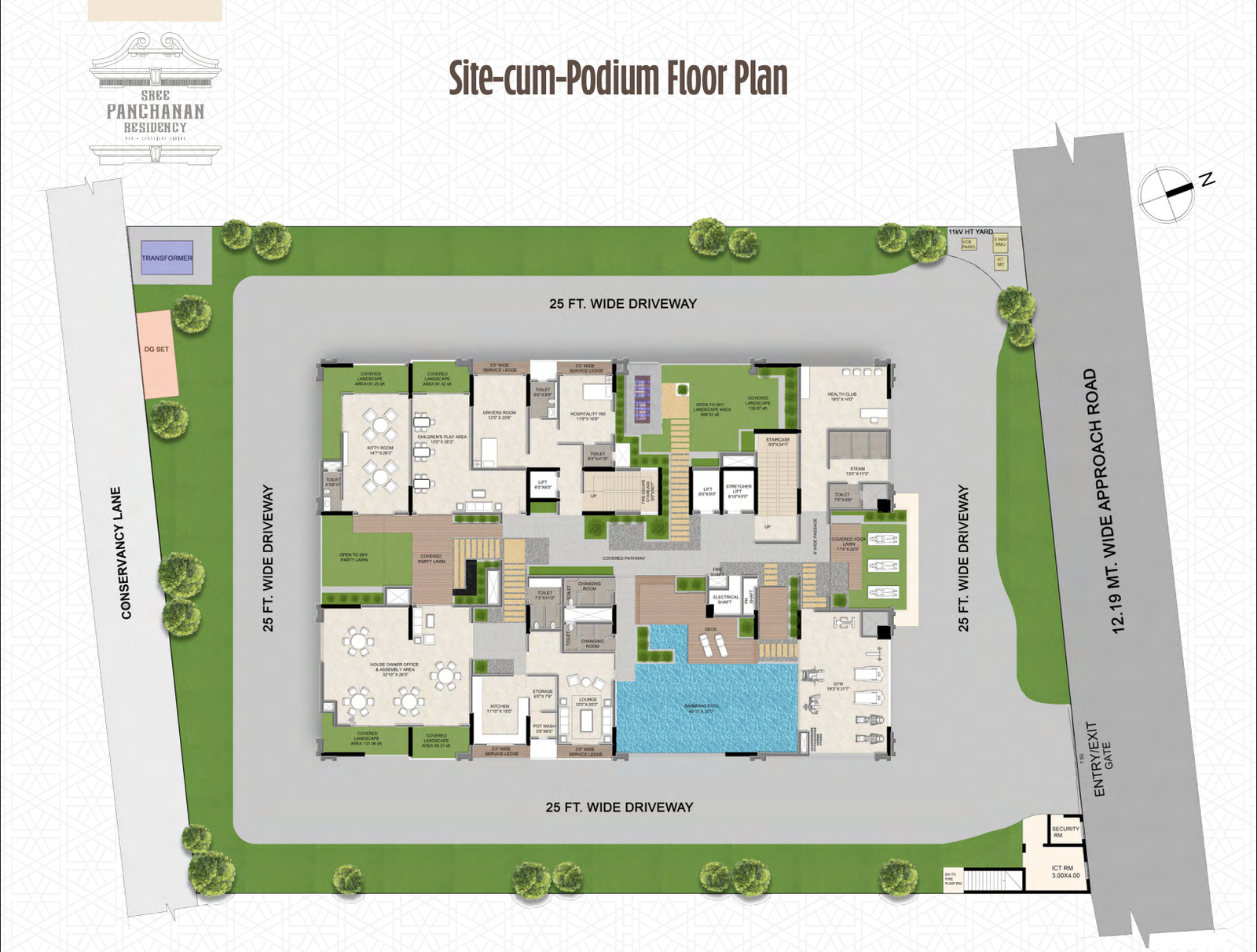 Master plan of Sree Panchanan Residency Bhubaneswar